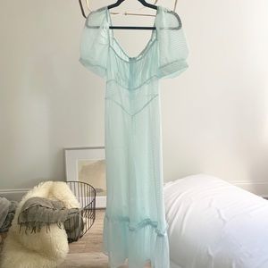 Urban Outfitters sheer blue dress
